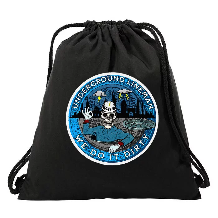 Underground Lineman Cable Splicer Drawstring Bag