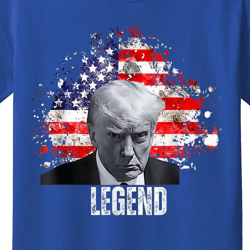 Usa Legend Donald Trump Mug Shot 2024 Kids T-Shirt