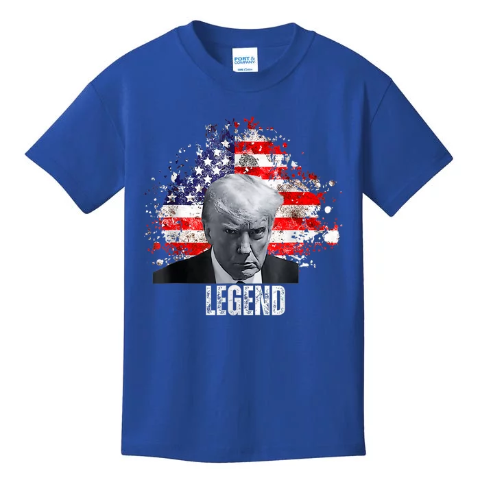 Usa Legend Donald Trump Mug Shot 2024 Kids T-Shirt