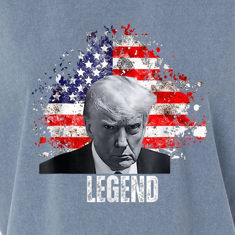 Usa Legend Donald Trump Mug Shot 2024 Garment-Dyed Women's Muscle Tee