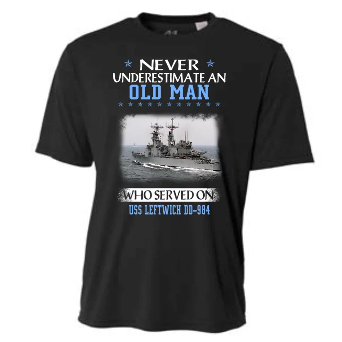 Uss Leftwich Ddgift984 Destroyer Class Veterans Day Father Day Great Gift Cooling Performance Crew T-Shirt