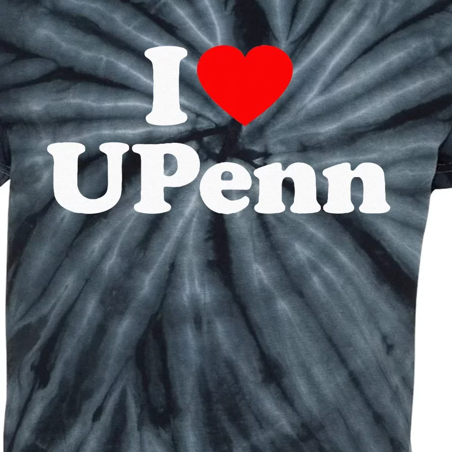 UPenn Love Heart College University Alumni Kids Tie-Dye T-Shirt