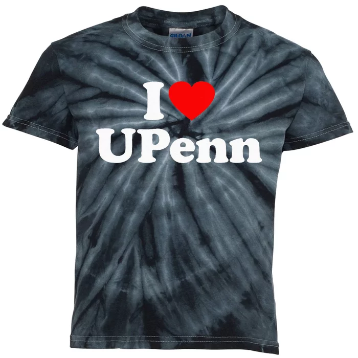 UPenn Love Heart College University Alumni Kids Tie-Dye T-Shirt