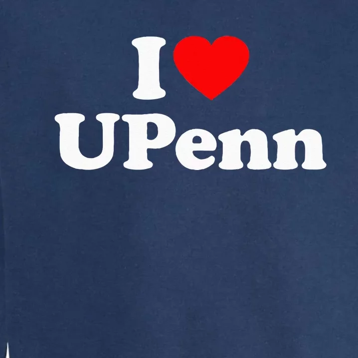 UPenn Love Heart College University Alumni Garment-Dyed Sweatshirt