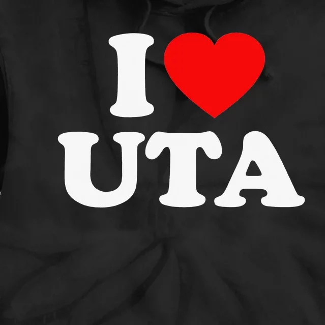 UTA Love Heart College University Alumni Tie Dye Hoodie