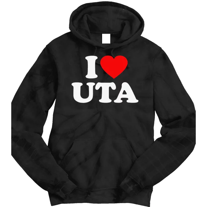 UTA Love Heart College University Alumni Tie Dye Hoodie