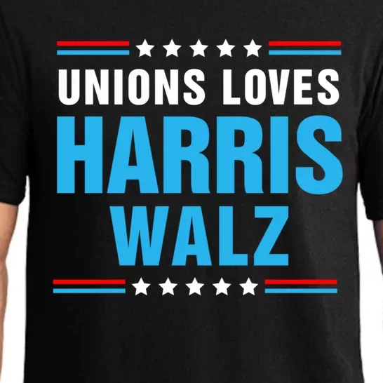 Unions Loves Harris Walz Uaw For Kamala Pajama Set