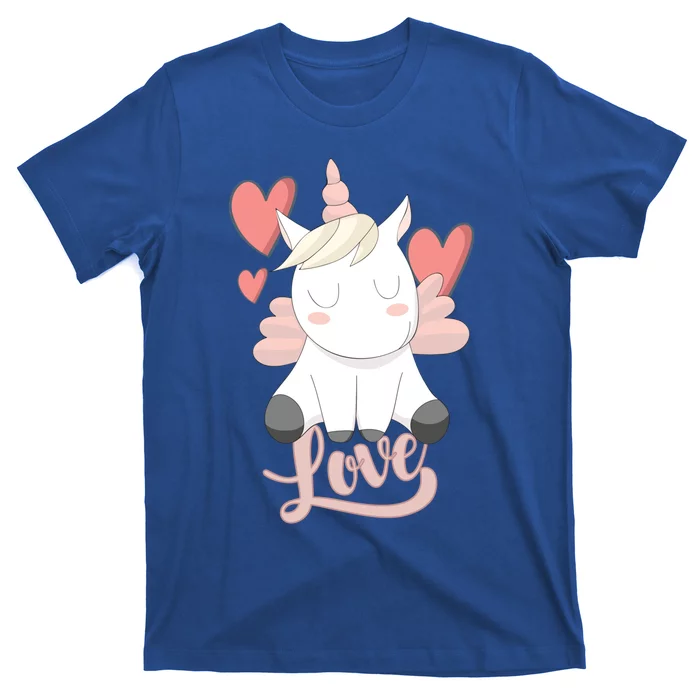 Unicorn Love Heart Valentine's Day Gift Gift T-Shirt