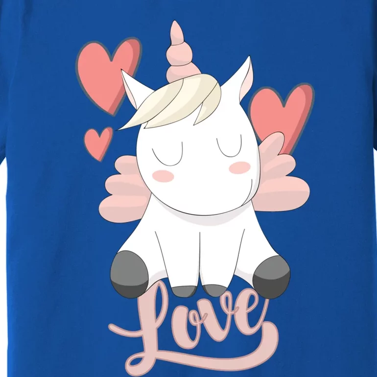 Unicorn Love Heart Valentine's Day Gift Gift Premium T-Shirt