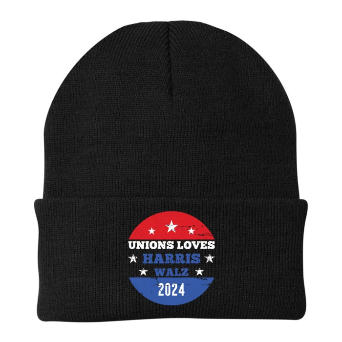 Unions Loves Harris Walz Waltz President 2024 Knit Cap Winter Beanie