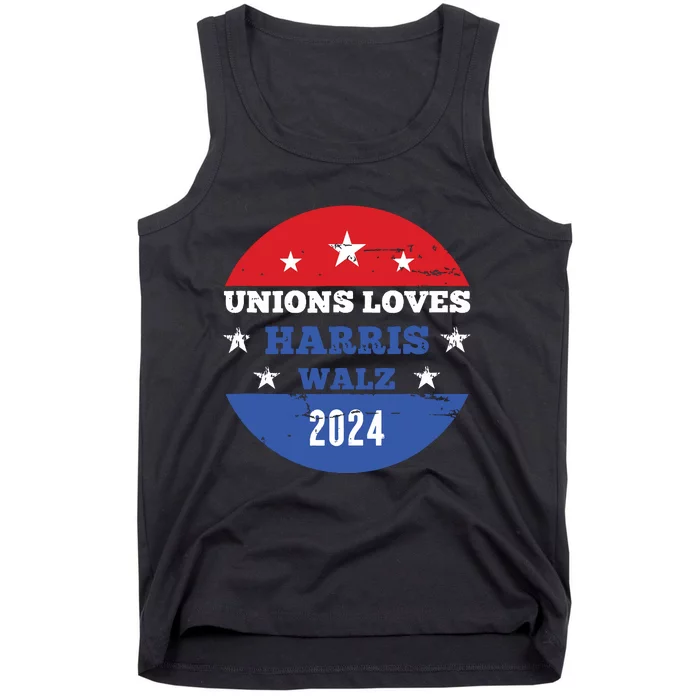 Unions Loves Harris Walz Waltz President 2024 Tank Top