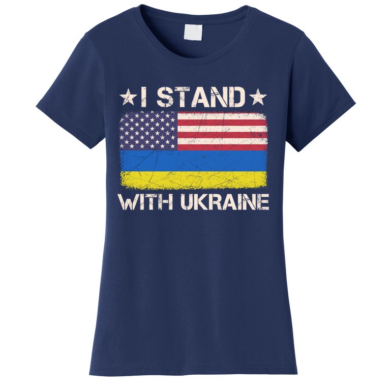 Ukrainian Lover I Stand With Ukraine, Ukraine Flag Design Women's T-Shirt