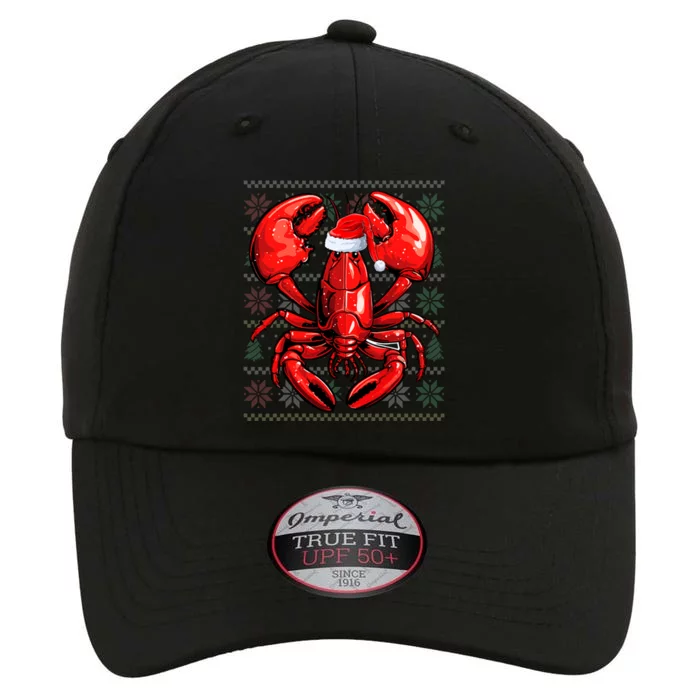 Ugly Lobster Lover Wearing Santa Hat Xmas Lobster Christmas The Original Performance Cap