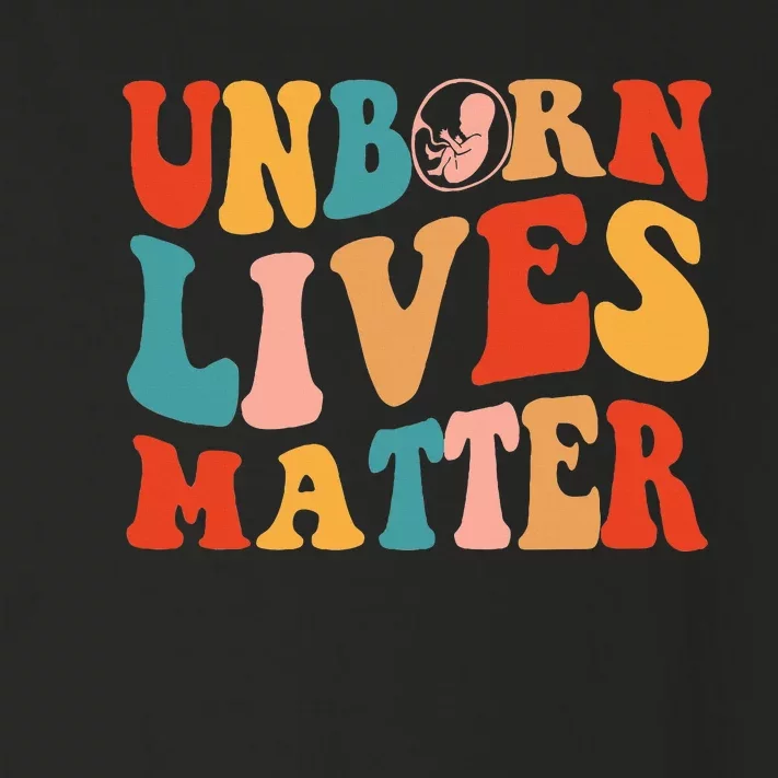 Unborn Lives Matter Anti Rights Prolife Toddler Long Sleeve Shirt