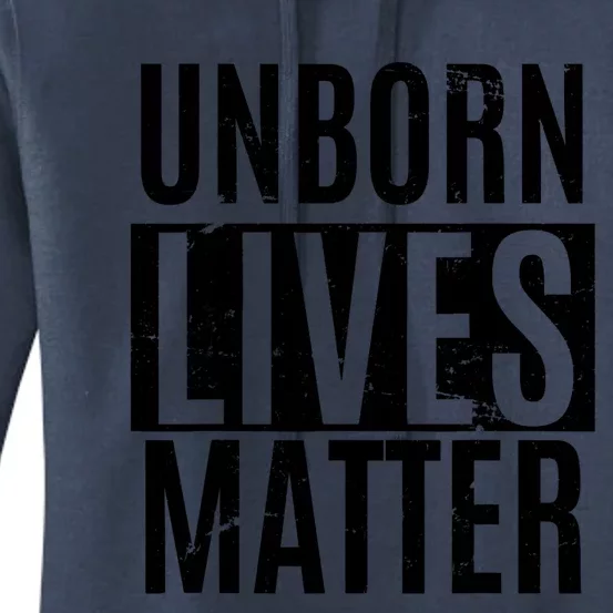 Unborn Lives Matter Antiabortion ProLife Fetus T Women's Pullover Hoodie