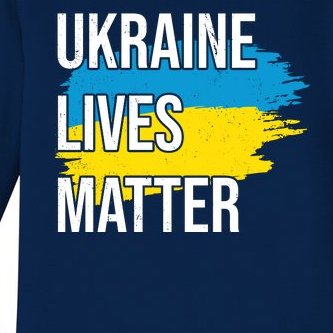 Ukraine Lives Matter Baby Long Sleeve Bodysuit