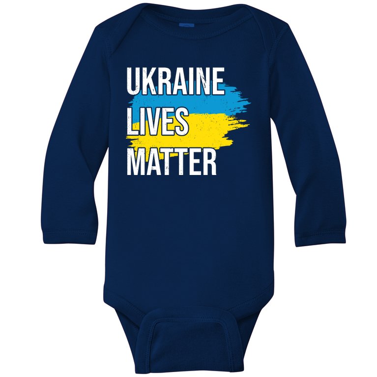 Ukraine Lives Matter Baby Long Sleeve Bodysuit