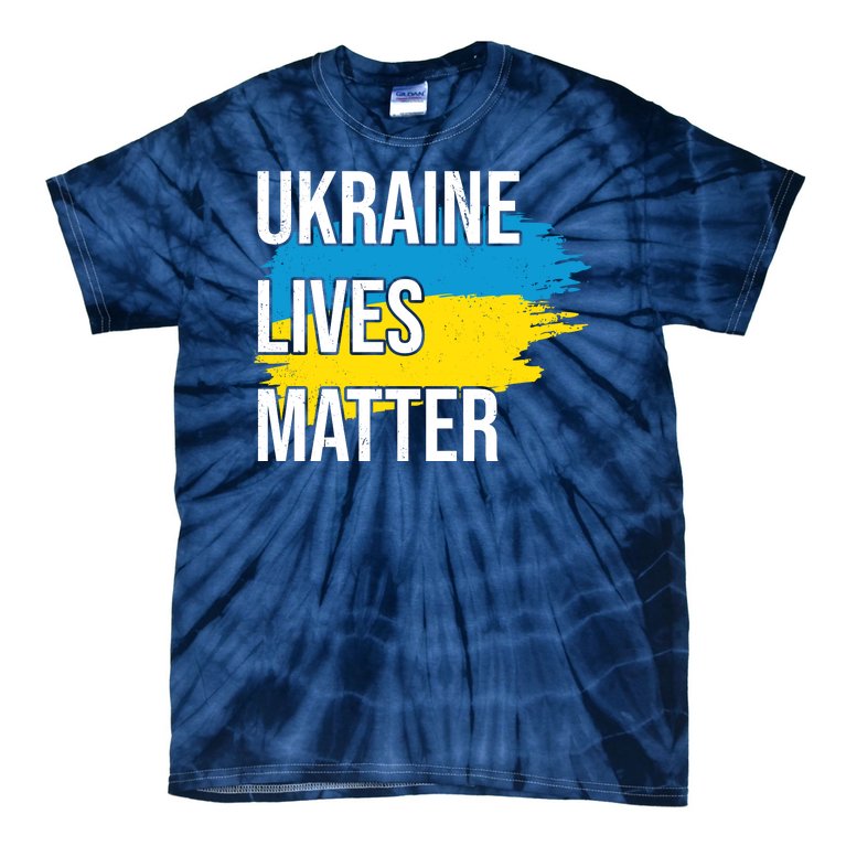 Ukraine Lives Matter Tie-Dye T-Shirt