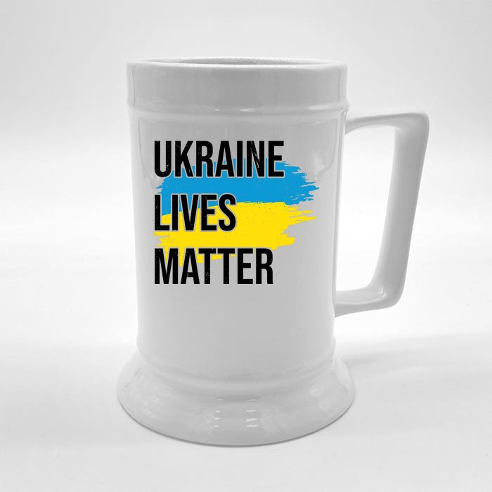 Ukraine Lives Matter Front & Back Beer Stein