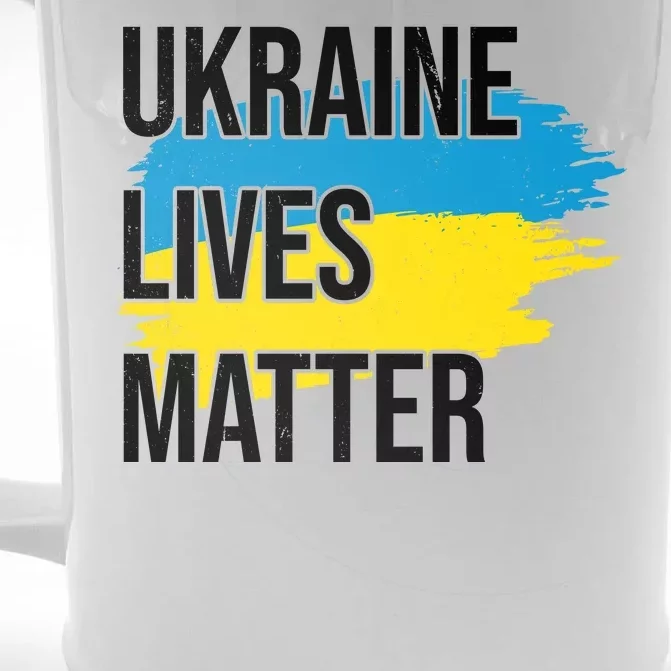 Ukraine Lives Matter Front & Back Beer Stein