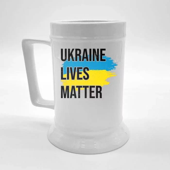 Ukraine Lives Matter Front & Back Beer Stein