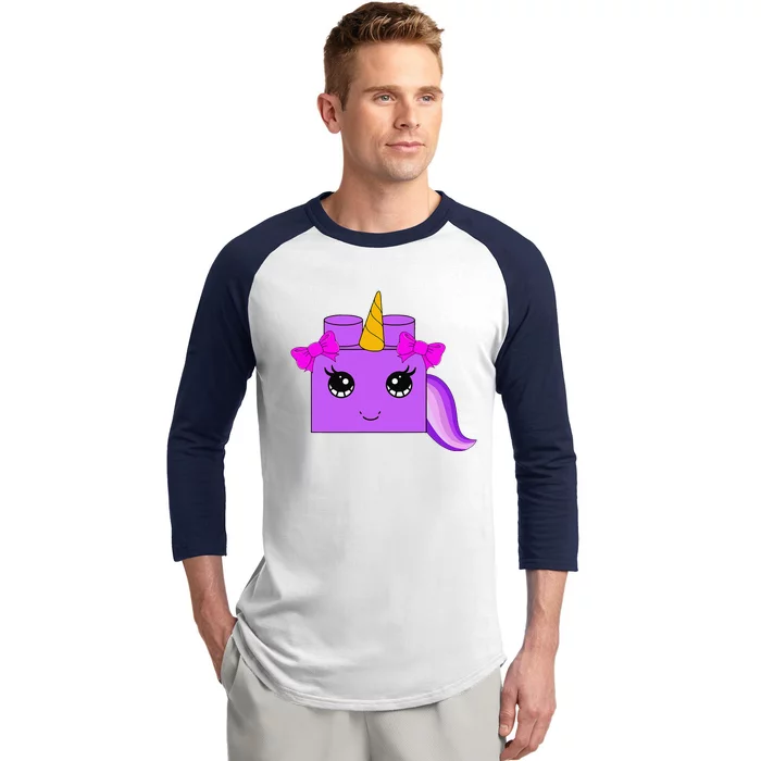 Unicorn Lover Master Builder Block Brick Building Baseball Sleeve Shirt