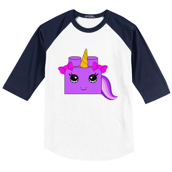 Unicorn Lover Master Builder Block Brick Building Baseball Sleeve Shirt