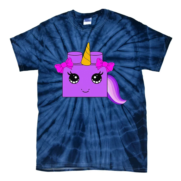 Unicorn Lover Master Builder Block Brick Building Tie-Dye T-Shirt