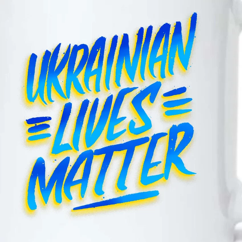 Ukrainian Lives Matter Black Color Changing Mug