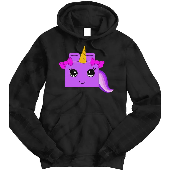 Unicorn Lover Master Builder Block Brick Building Girl Tie Dye Hoodie