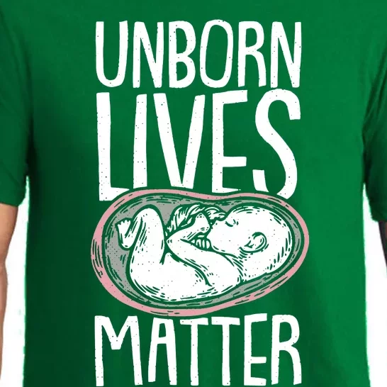 Unborn Lives Matter Anti Abortion Conservative Pro Life Pajama Set