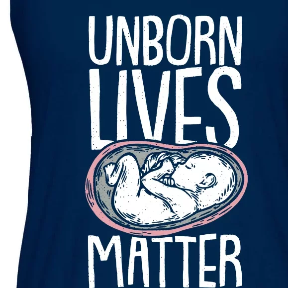 Unborn Lives Matter Anti Abortion Conservative Pro Life Ladies Essential Flowy Tank