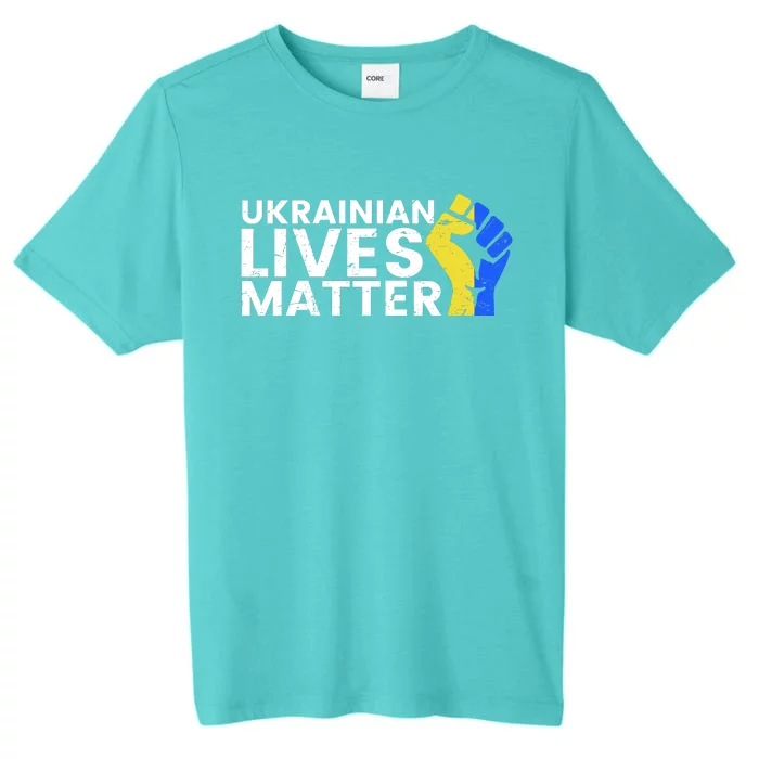 Ukrainian Lives Matter Stand With Ukraine Pray Support ChromaSoft Performance T-Shirt