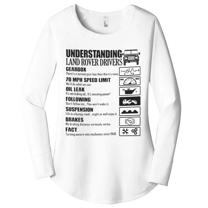 Understanding Land Rover Driver Women's Perfect Tri Tunic Long Sleeve Shirt