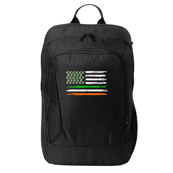 Unicorn Leprechaun St Patricks Day USA Flag Lepricorn City Backpack