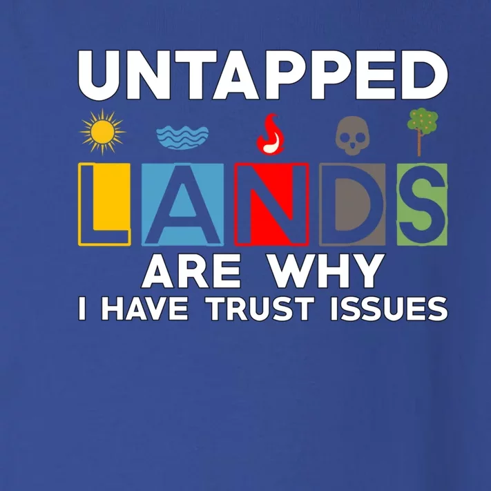 Untapped Lands Trust Issues Magic Geek Great Retro Gaming Gift Toddler Long Sleeve Shirt