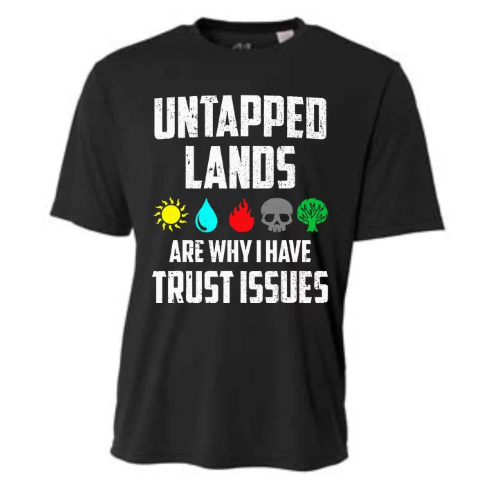 Untapped Lands Trust Issues Magic Cooling Performance Crew T-Shirt