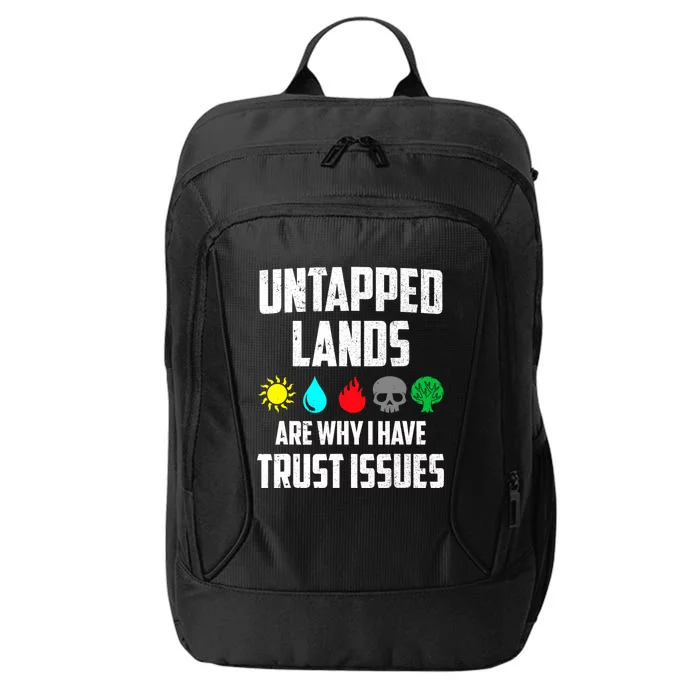 Untapped Lands Trust Issues Magic Funny Geek TCG City Backpack