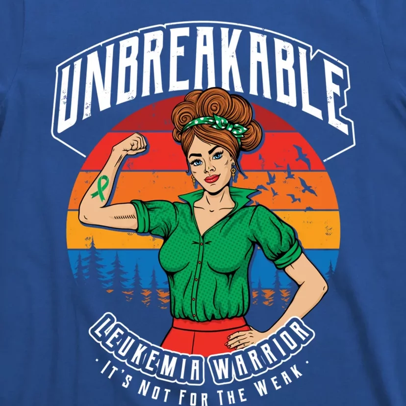 Unbreakable Leukemia Warrior Sunset Gift T-Shirt