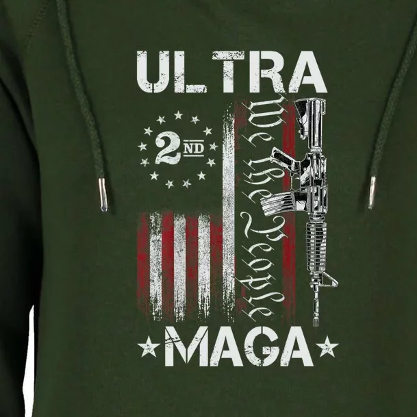 Ultra Maga 1776 2022 The Great Maga King Trump 2024 Womens Funnel Neck Pullover Hood