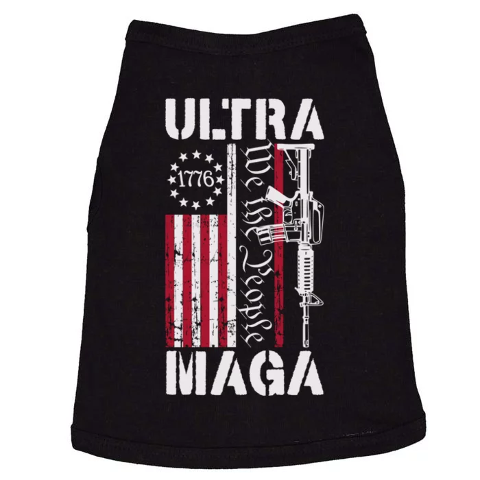 Ultra Maga 2024 American Flag Anti Joe Biden Ultra Maga Doggie Tank