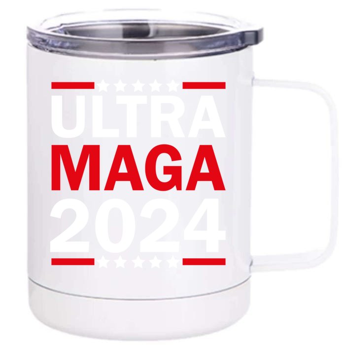 Ultra MAGA 2024 Front & Back 12oz Stainless Steel Tumbler Cup