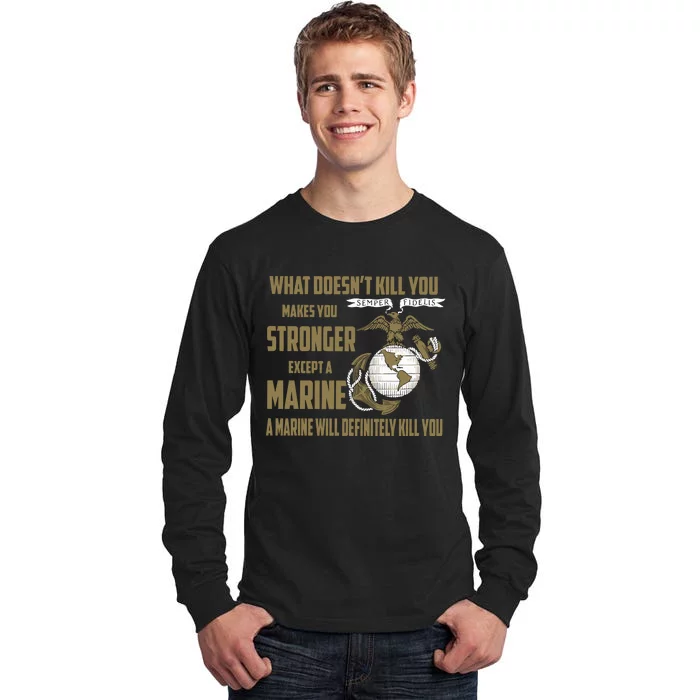 Us M.A.R.I.N.E.S 4x Tall Long Sleeve T-Shirt