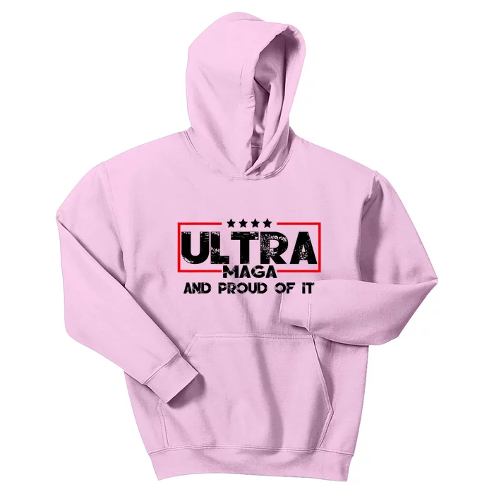 Ultra MAGA And Proud Of It Anti Biden Kids Hoodie