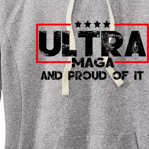 Ultra MAGA And Proud Of It Anti Biden Women's Fleece Hoodie