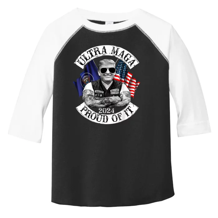 Ultra Maga And Proud Of It Trump Supporter Toddler Fine Jersey T-Shirt