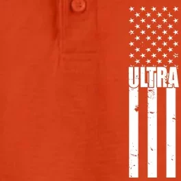 Ultra Maga American Flag Dry Zone Grid Performance Polo