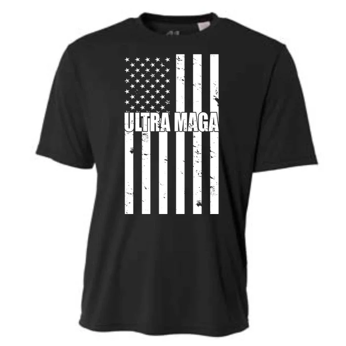 Ultra Maga American Flag Cooling Performance Crew T-Shirt