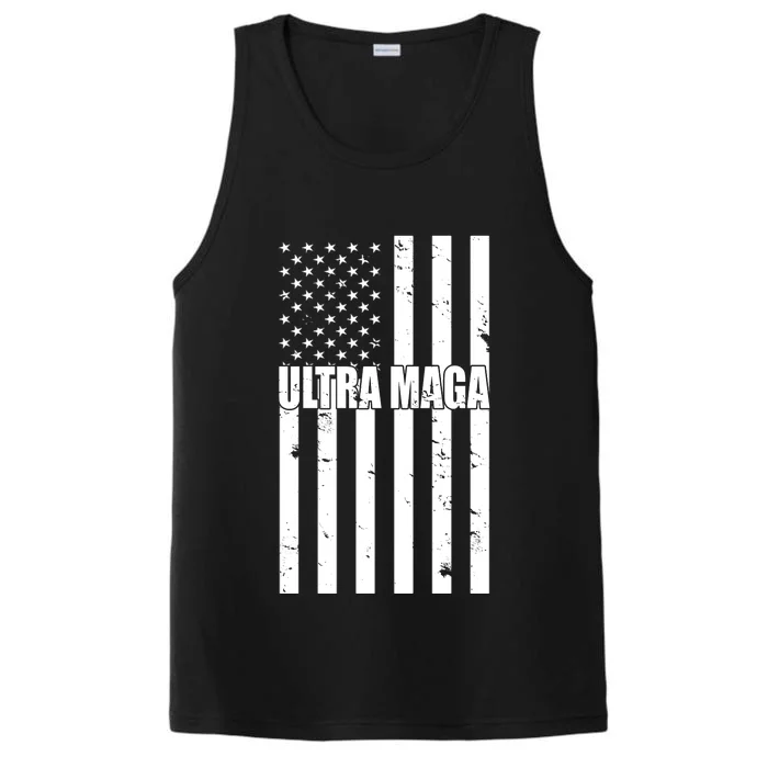 Ultra Maga American Flag Performance Tank