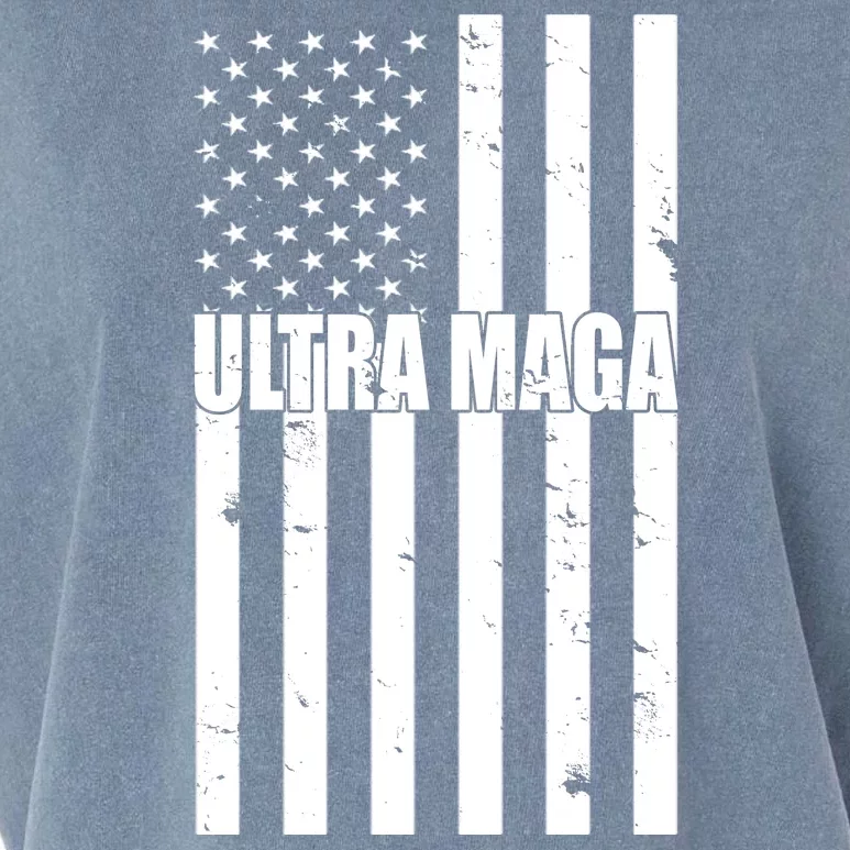 Ultra Maga American Flag Garment-Dyed Women's Muscle Tee